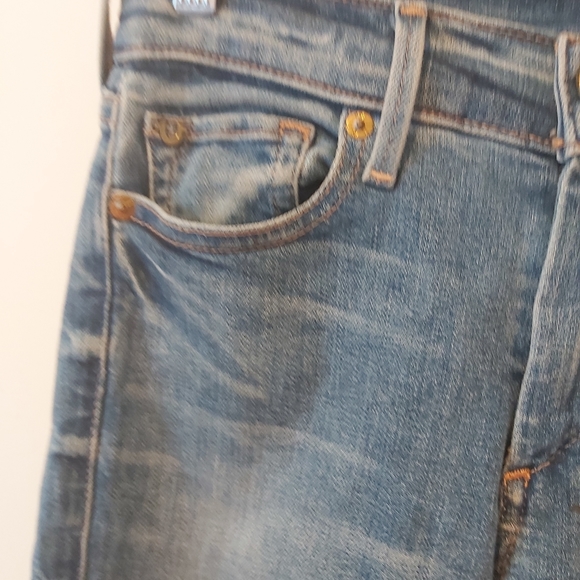 TRUE RELIGION | Women's Halle Mid Rise Super Skinny Jeans Gypset Blue Size 23 - Picture 6 of 14